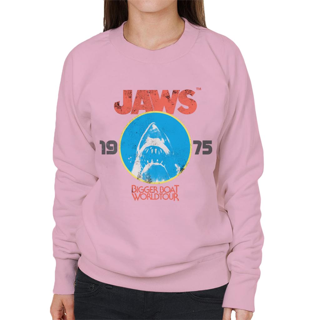 Jaws Bigger Boat World Tour Women's Sweatshirt-ALL + EVERY