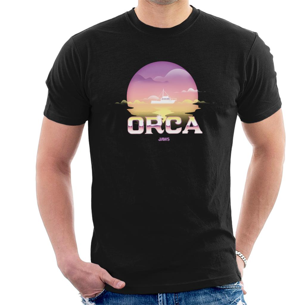 Jaws Orca Sunset In The Sea Men's T-Shirt-ALL + EVERY