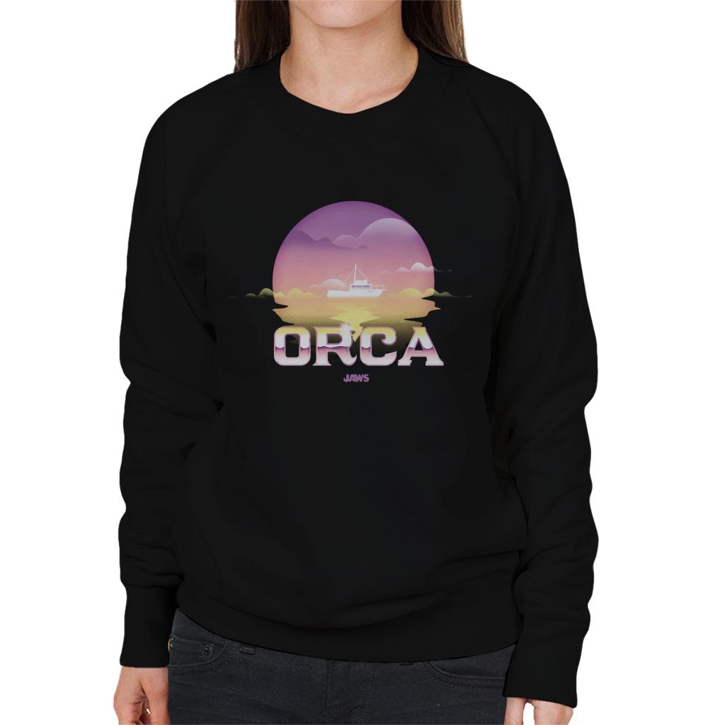 Jaws Orca Sunset In The Sea Women's Sweatshirt-ALL + EVERY