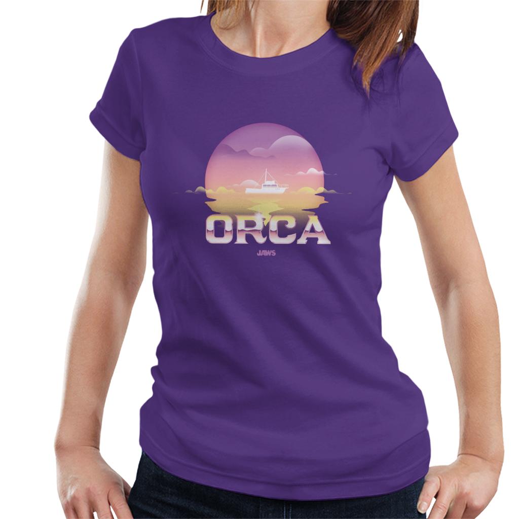 Jaws Orca Sunset In The Sea Women's T-Shirt-ALL + EVERY