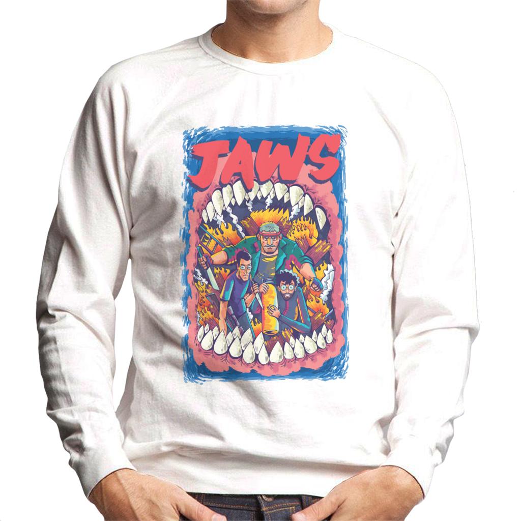 Jaws On Fire Men's Sweatshirt-ALL + EVERY