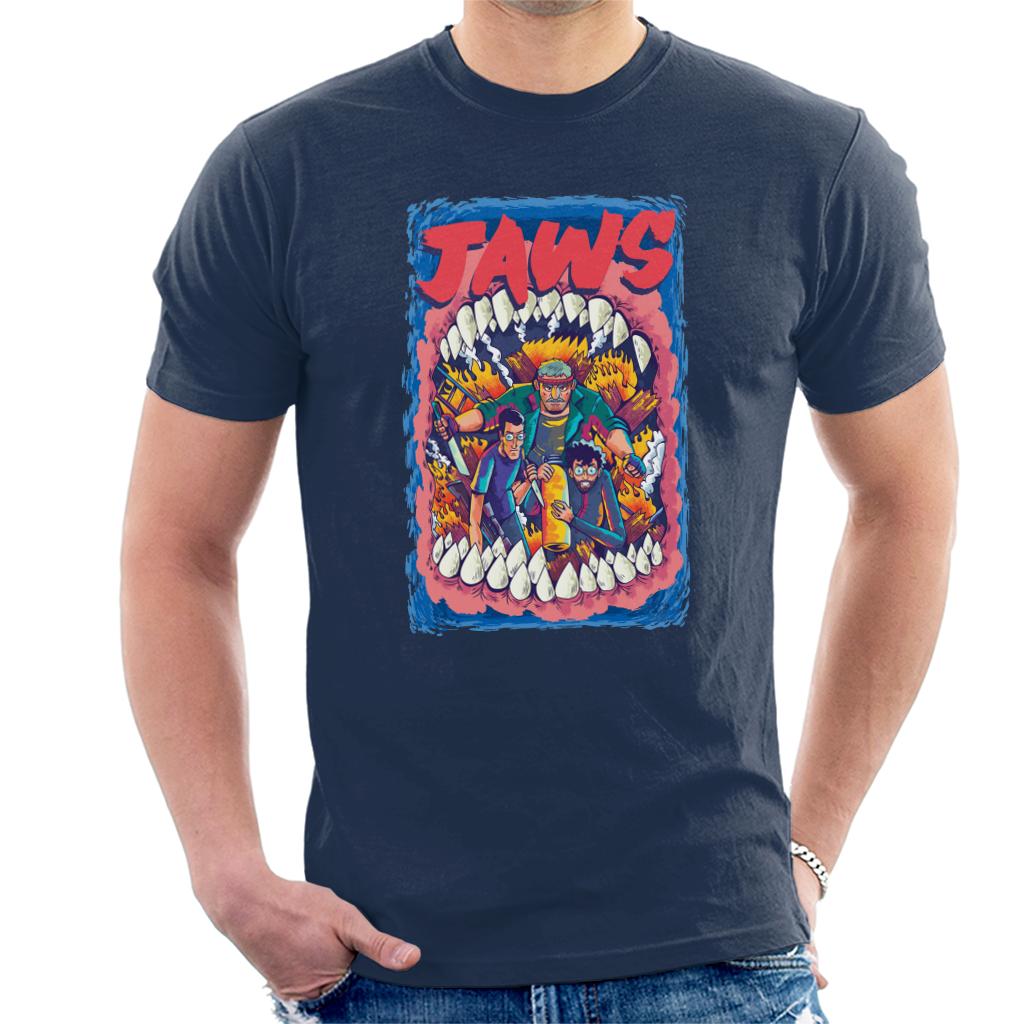 Jaws On Fire Men's T-Shirt-ALL + EVERY