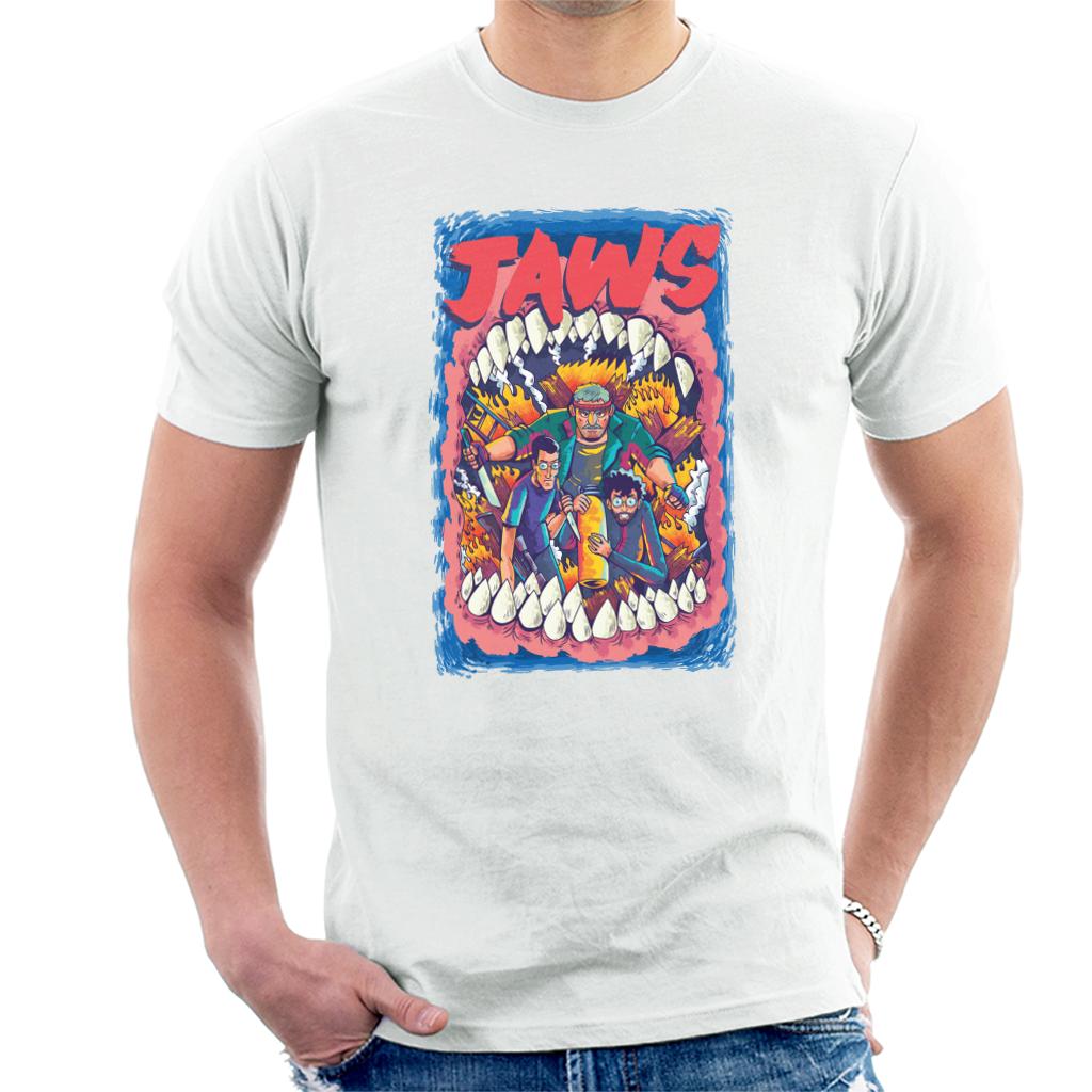 Jaws On Fire Men's T-Shirt-ALL + EVERY