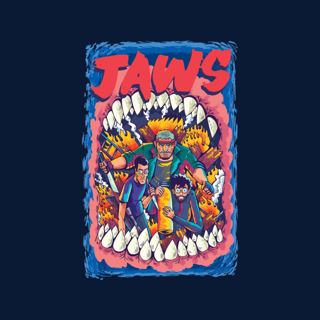 Jaws On Fire Men's T-Shirt-ALL + EVERY