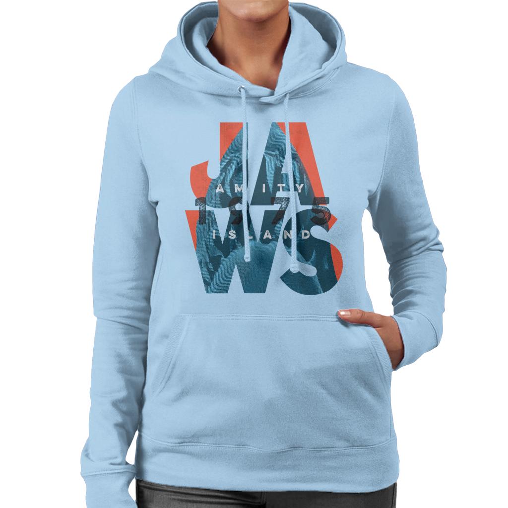 Jaws 1975 Amity Island Women's Hooded Sweatshirt-ALL + EVERY