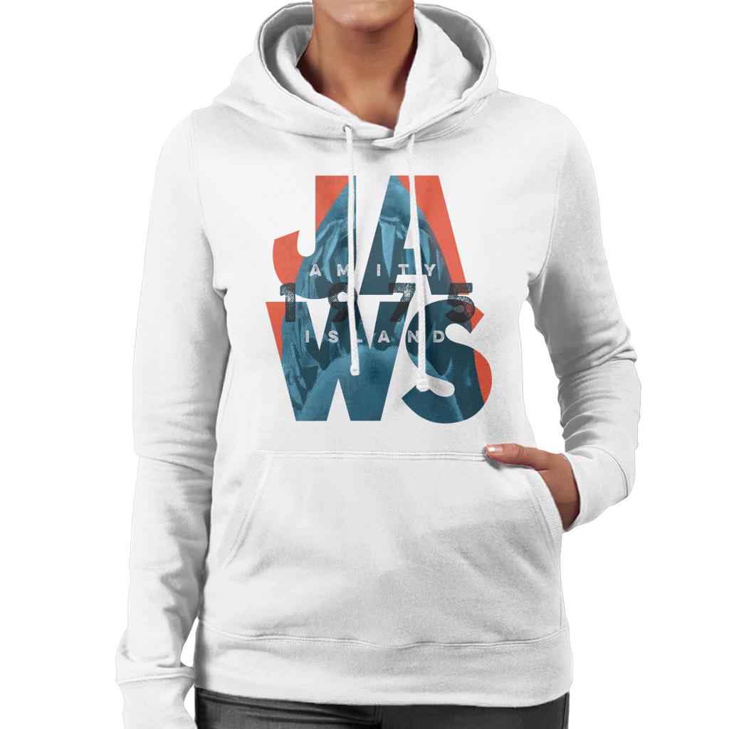 Jaws 1975 Amity Island Women's Hooded Sweatshirt-ALL + EVERY