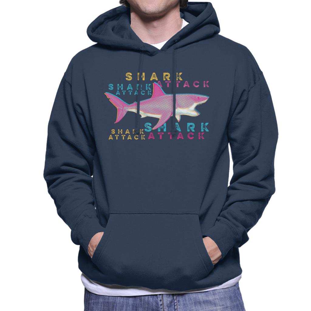 Jaws Shark Attack Men's Hooded Sweatshirt-ALL + EVERY