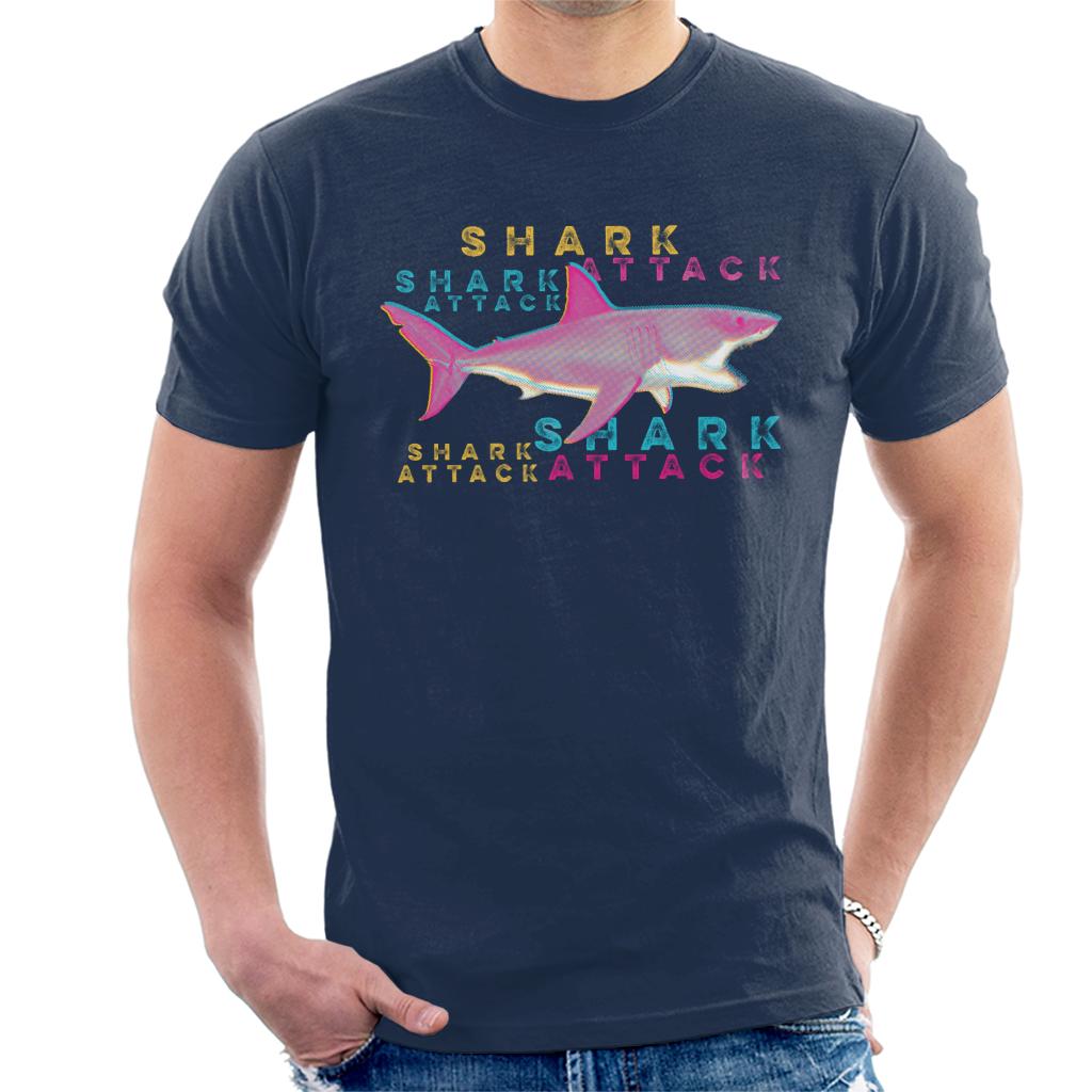 Jaws Shark Attack Men's T-Shirt-ALL + EVERY