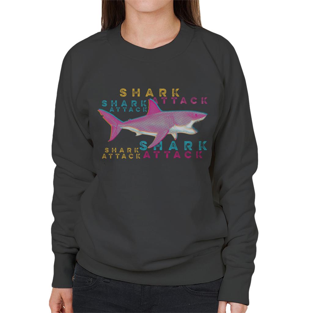 Jaws Shark Attack Women's Sweatshirt-ALL + EVERY