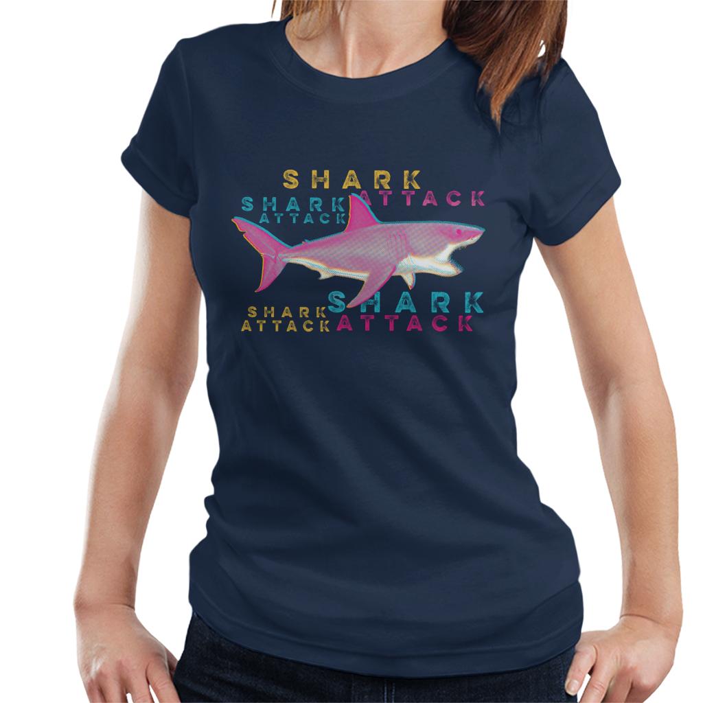 Jaws Shark Attack Women's T-Shirt-ALL + EVERY