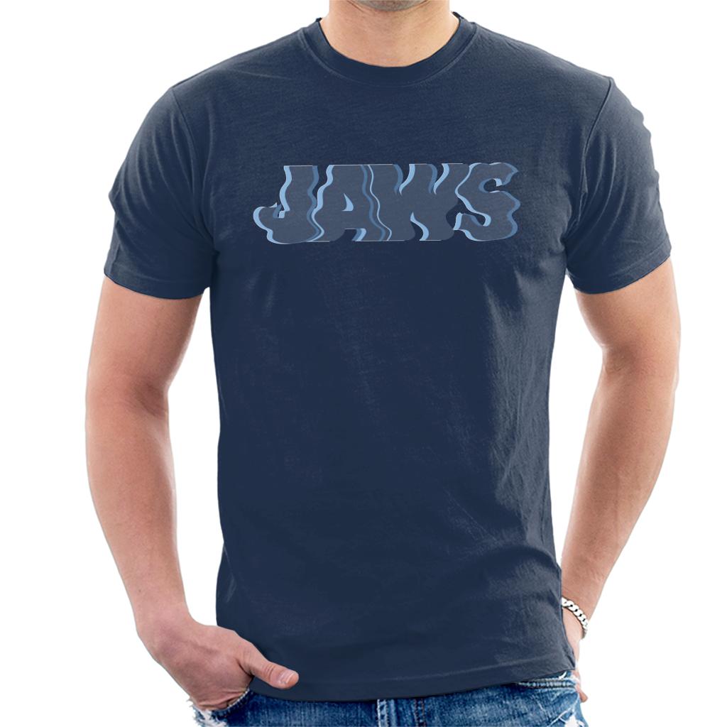 Jaws Wave Logo Men's T-Shirt-ALL + EVERY