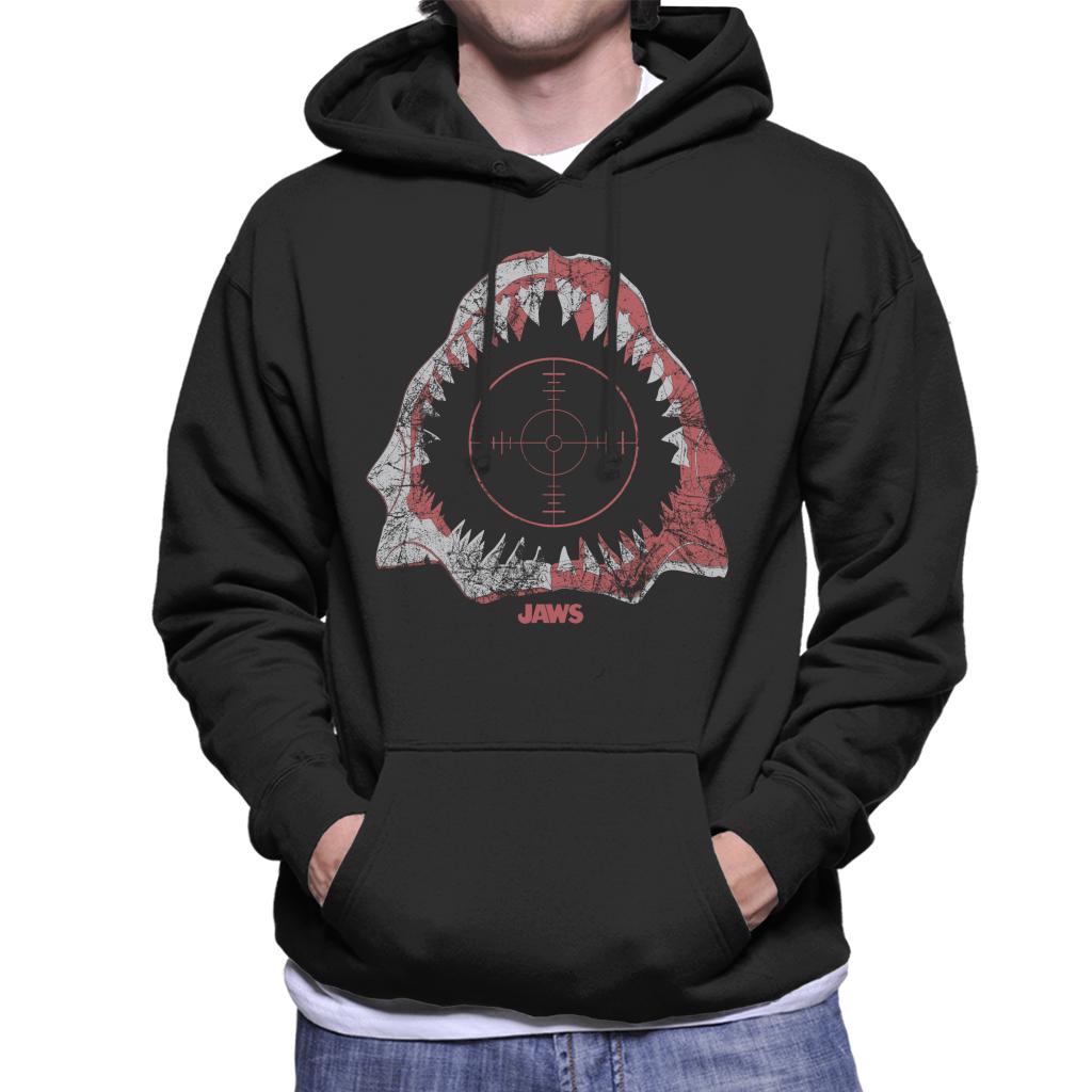 Jaws Cross Hairs Men's Hooded Sweatshirt-ALL + EVERY