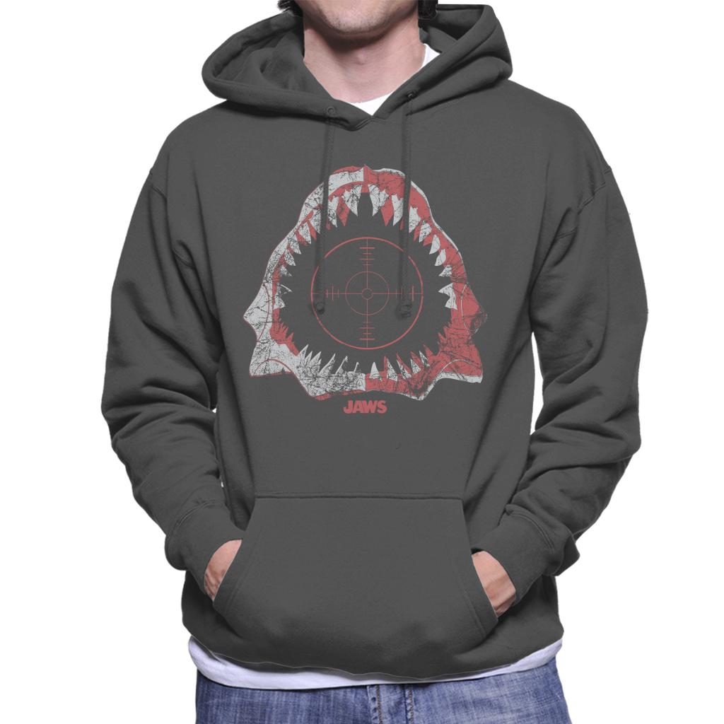 Jaws Cross Hairs Men's Hooded Sweatshirt-ALL + EVERY