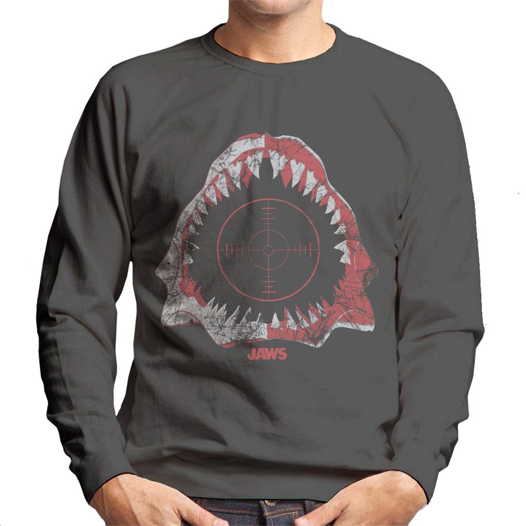 Jaws Cross Hairs Men's Sweatshirt-ALL + EVERY