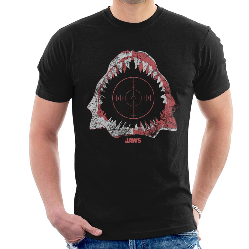 Jaws Cross Hairs Men's T-Shirt-ALL + EVERY