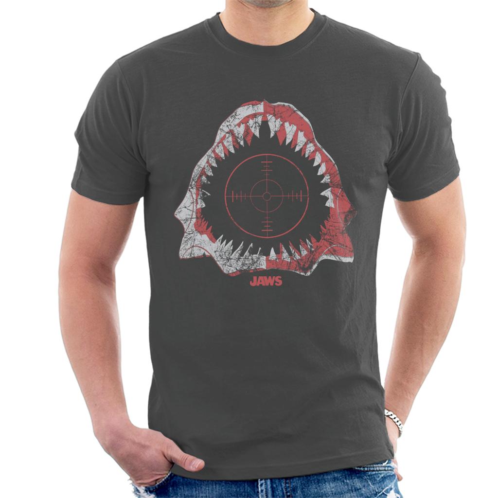 Jaws Cross Hairs Men's T-Shirt-ALL + EVERY