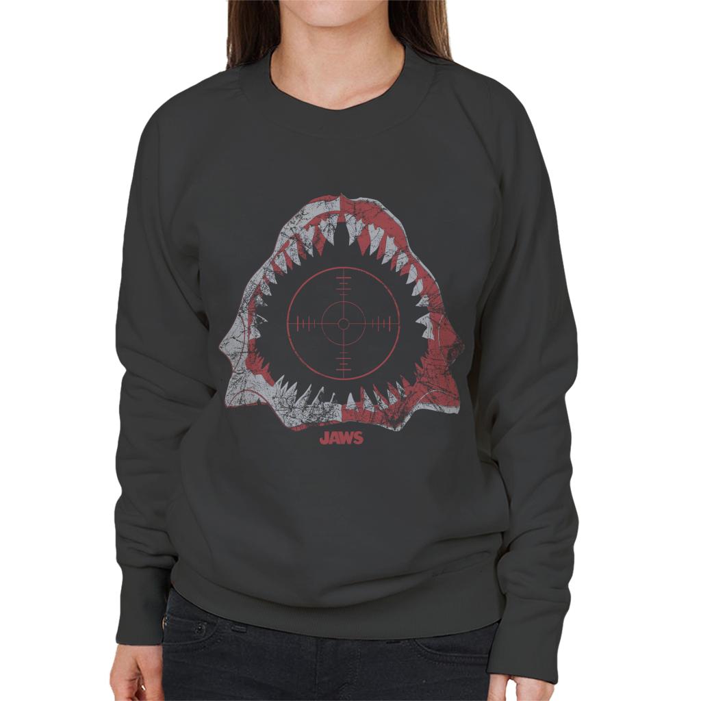 Jaws Cross Hairs Women's Sweatshirt-ALL + EVERY