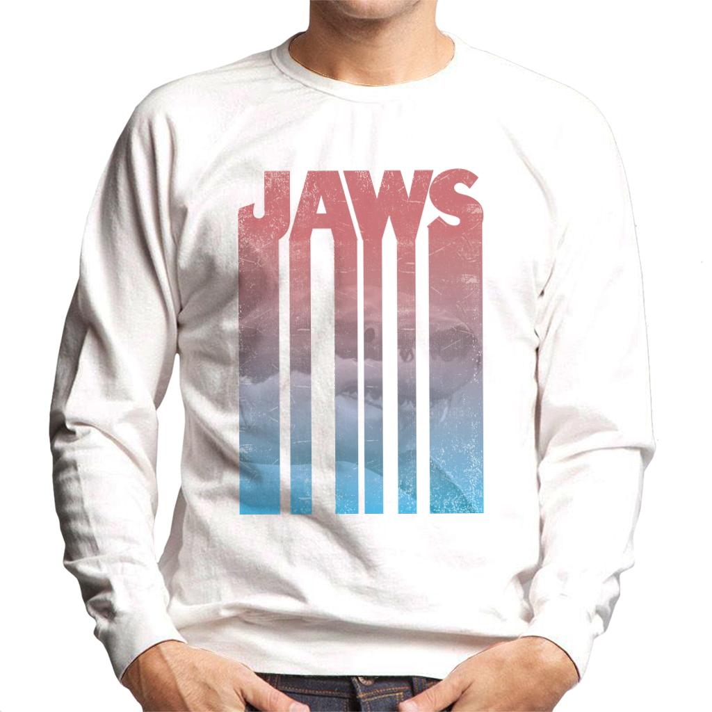 Jaws Shark Shadow Text Men's Sweatshirt-ALL + EVERY