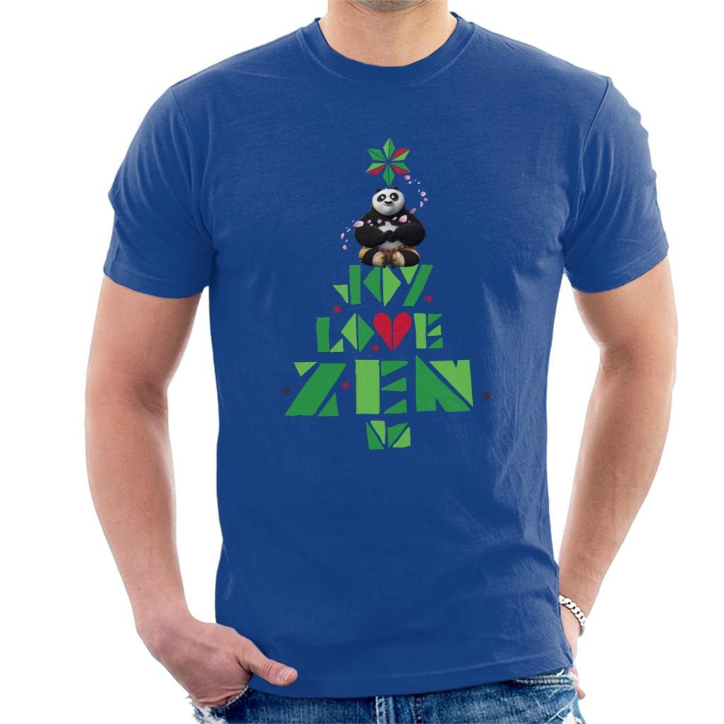 Kung Fu Panda Christmas Tree Jo Joy Love Zen Men's T-Shirt-ALL + EVERY