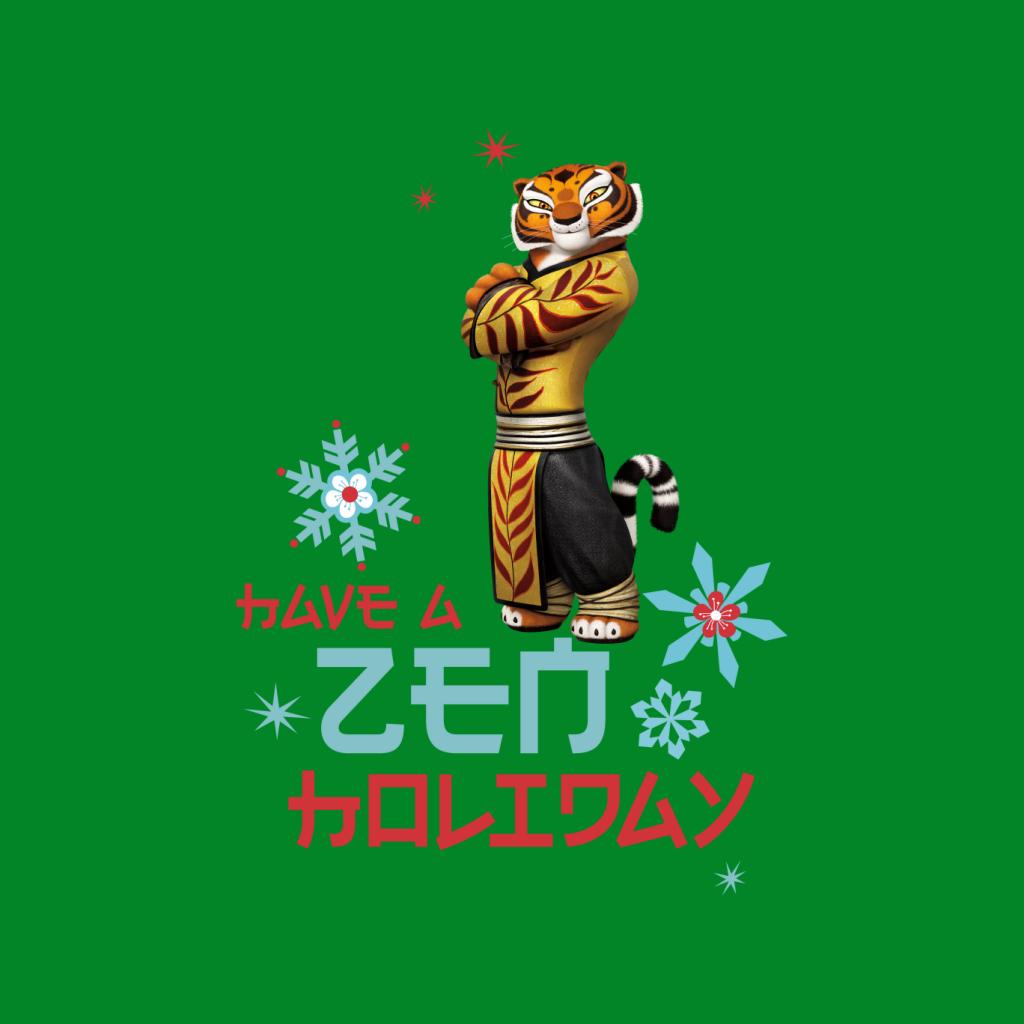 Kung Fu Panda Christmas Tigress Have A Zen Holiday Kid's Sweatshirt-ALL + EVERY