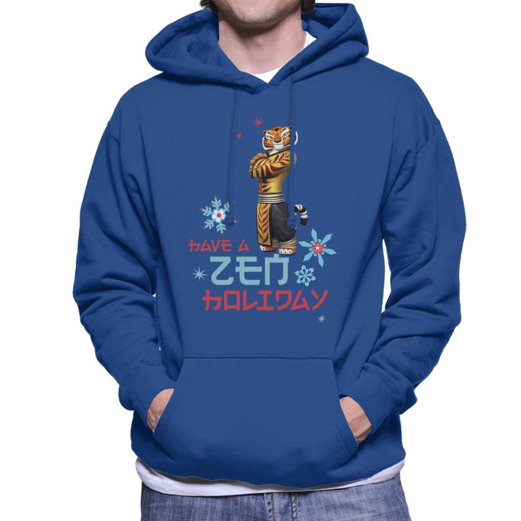 Kung Fu Panda Christmas Tigress Have A Zen Holiday Men's Hooded Sweatshirt-ALL + EVERY