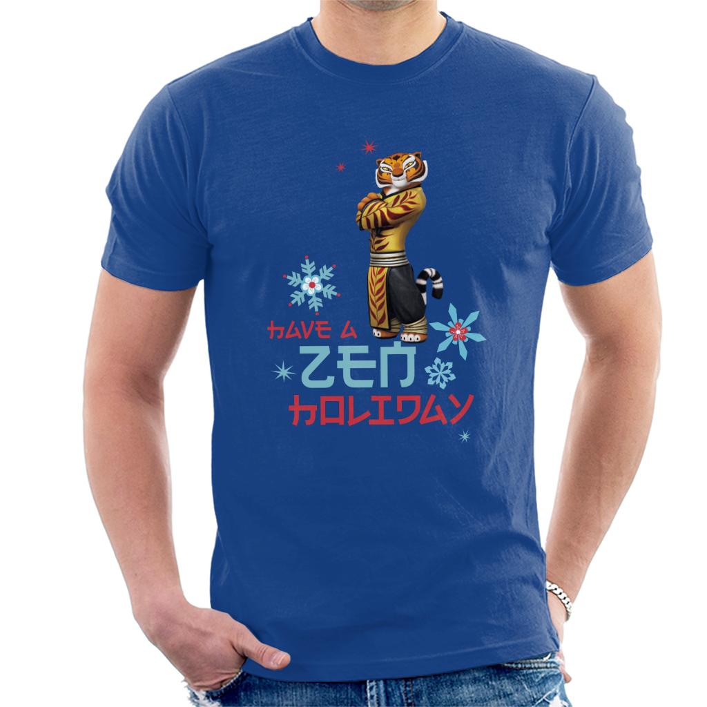 Kung Fu Panda Christmas Tigress Have A Zen Holiday Men's T-Shirt-ALL + EVERY