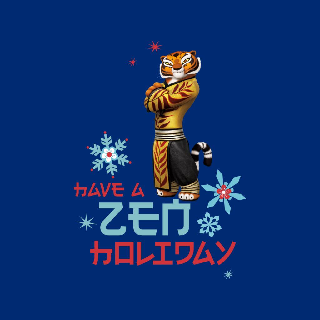 Kung Fu Panda Christmas Tigress Have A Zen Holiday Women's T-Shirt-ALL + EVERY
