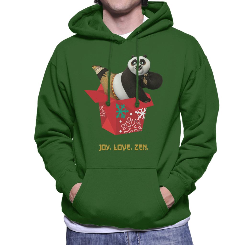 Kung Fu Panda Christmas Po Festive Box Men's Hooded Sweatshirt-ALL + EVERY