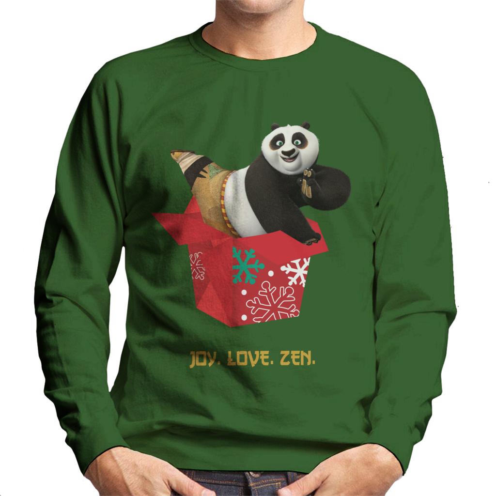 Kung Fu Panda Christmas Po Festive Box Men's Sweatshirt-ALL + EVERY