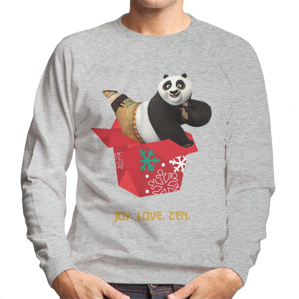 Kung Fu Panda Christmas Po Festive Box Men's Sweatshirt-ALL + EVERY