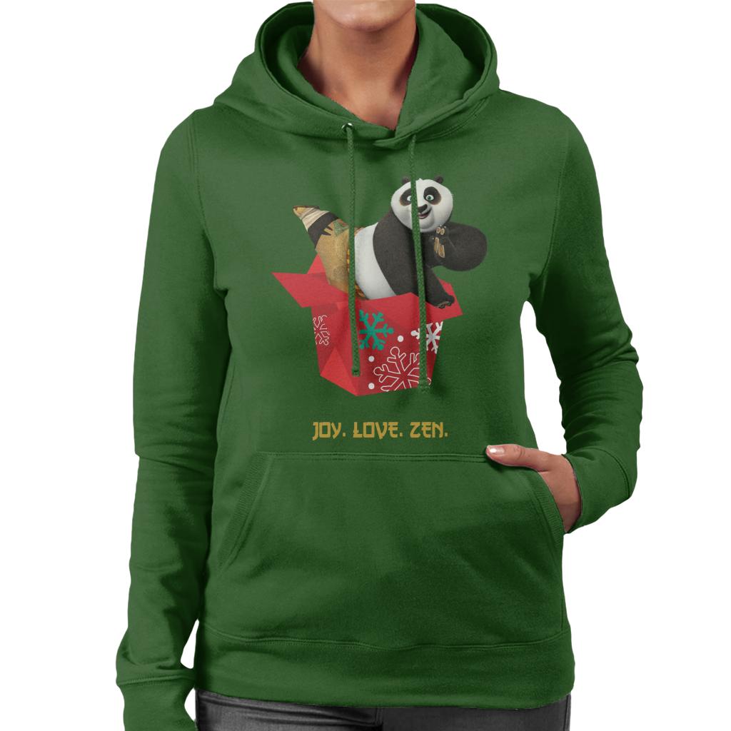 Kung Fu Panda Christmas Po Festive Box Women's Hooded Sweatshirt-ALL + EVERY