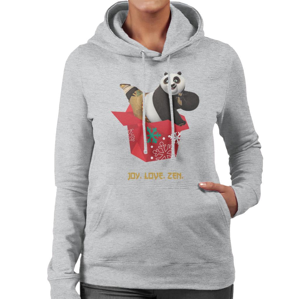 Kung Fu Panda Christmas Po Festive Box Women's Hooded Sweatshirt-ALL + EVERY