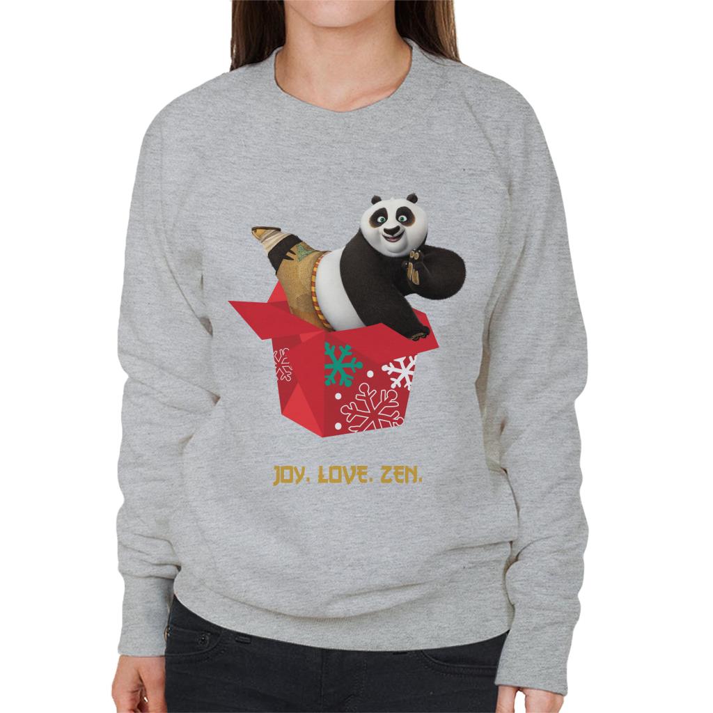 Kung Fu Panda Christmas Po Festive Box Women's Sweatshirt-ALL + EVERY