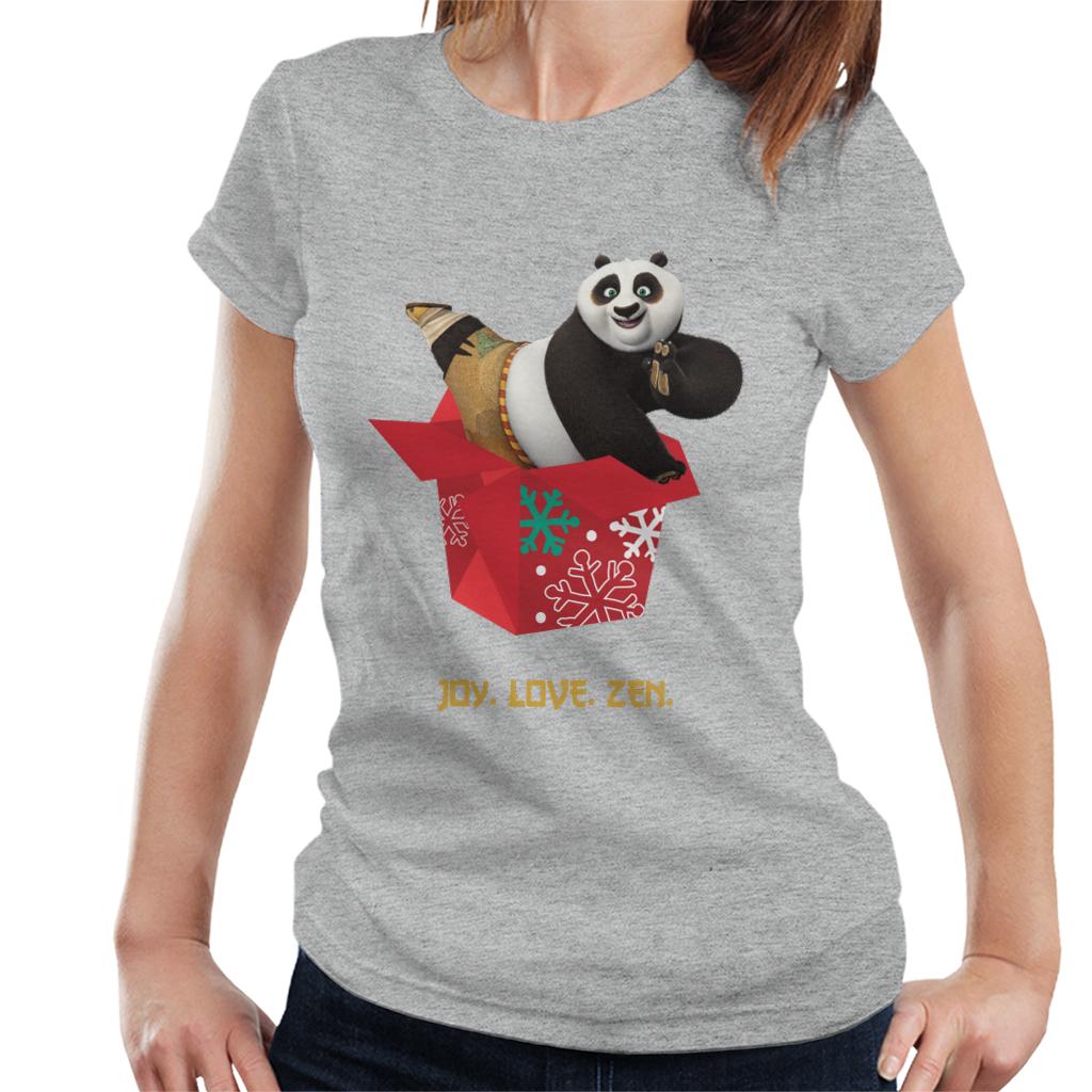 Kung Fu Panda Christmas Po Festive Box Women's T-Shirt-ALL + EVERY