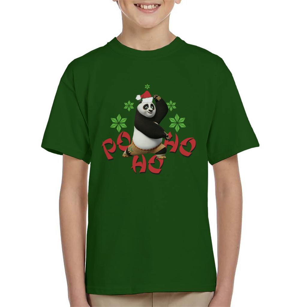 Kung Fu Panda Christmas Po Ho Ho Kid's T-Shirt-ALL + EVERY