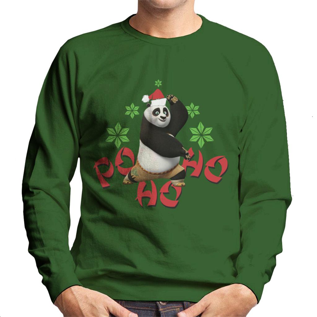 Kung Fu Panda Christmas Po Ho Ho Men's Sweatshirt-ALL + EVERY