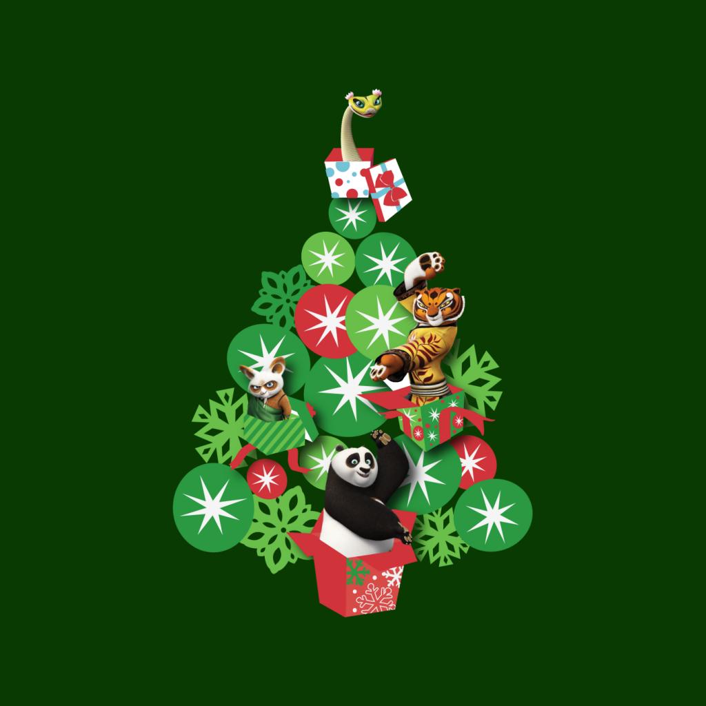 Kung Fu Panda Christmas Tree Characters Men's T-Shirt-ALL + EVERY