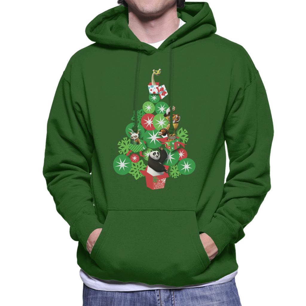 Kung Fu Panda Christmas Tree Characters Men's Hooded Sweatshirt-ALL + EVERY