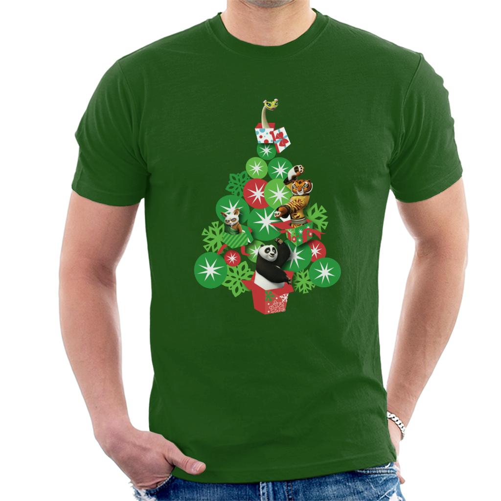 Kung Fu Panda Christmas Tree Characters Men's T-Shirt-ALL + EVERY