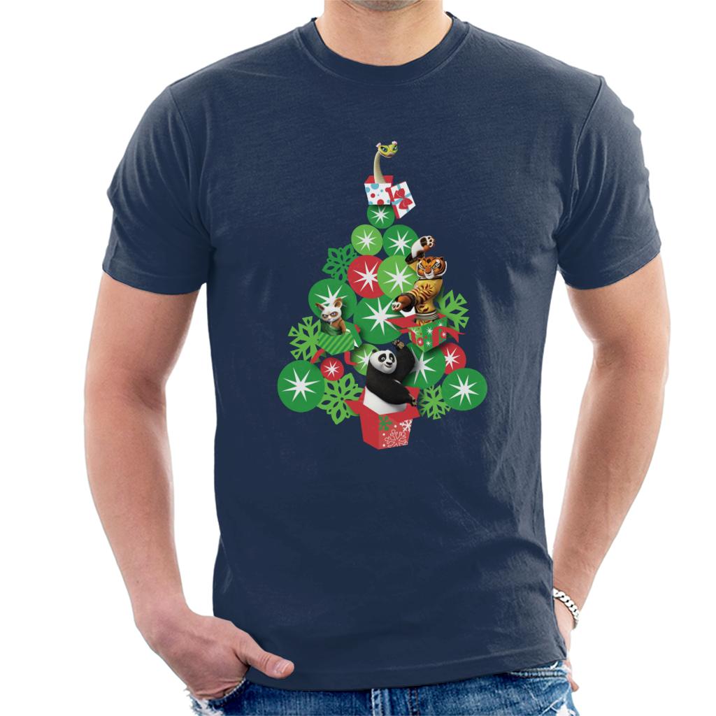 Kung Fu Panda Christmas Tree Characters Men's T-Shirt-ALL + EVERY