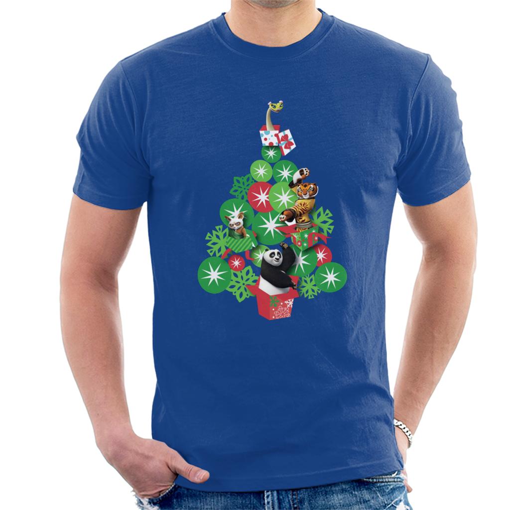 Kung Fu Panda Christmas Tree Characters Men's T-Shirt-ALL + EVERY