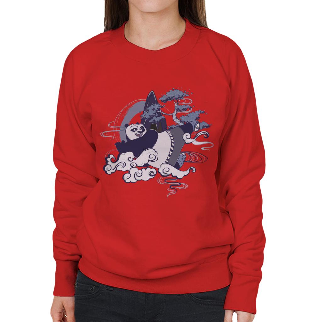 Kung Fu Panda Po Training Women's Sweatshirt-ALL + EVERY