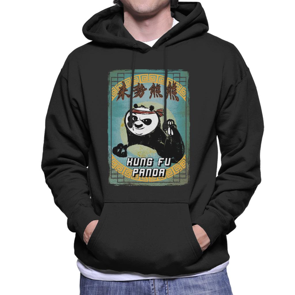 Kung Fu Panda Po Kanji Crayon Men's Hooded Sweatshirt-ALL + EVERY