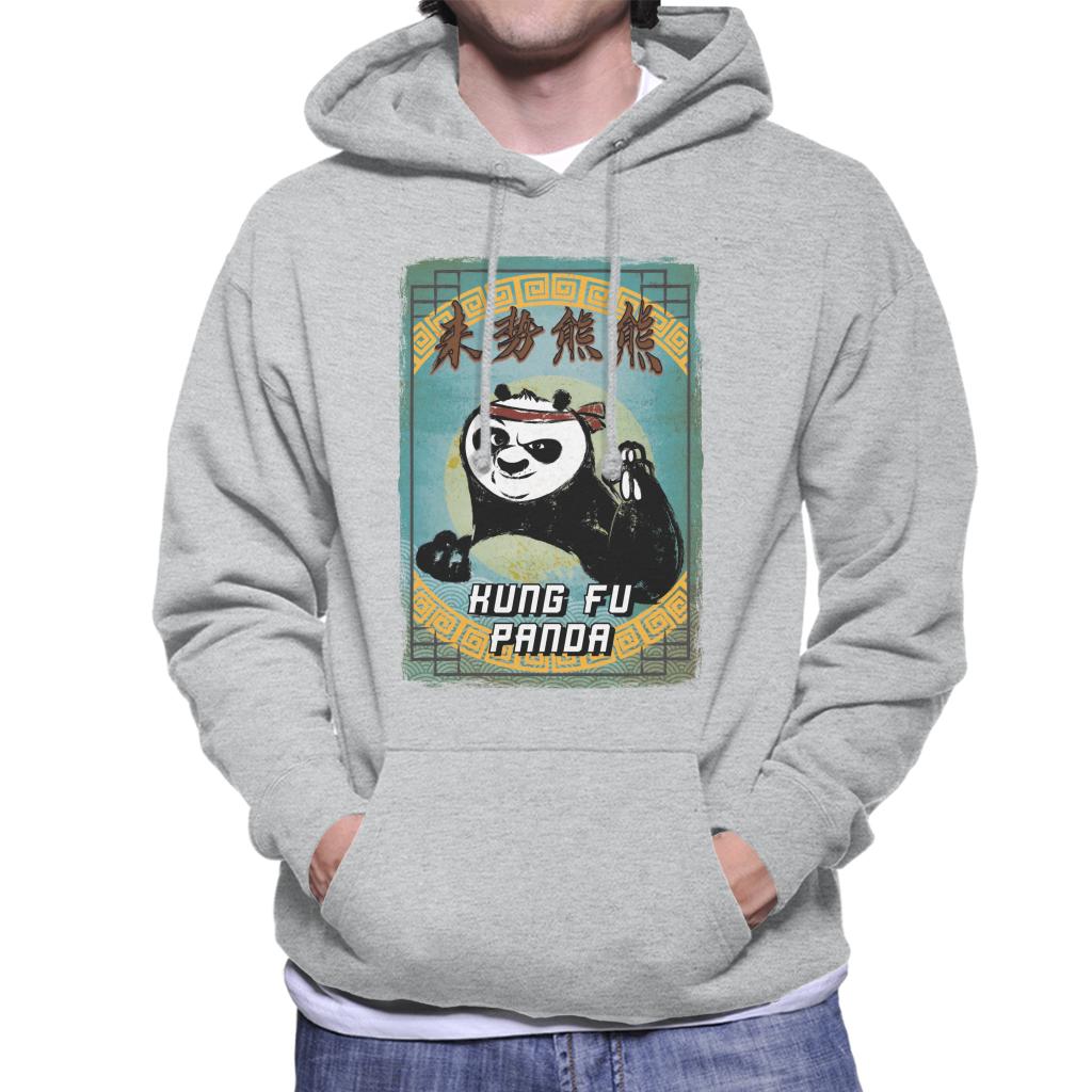 Kung Fu Panda Po Kanji Crayon Men's Hooded Sweatshirt-ALL + EVERY