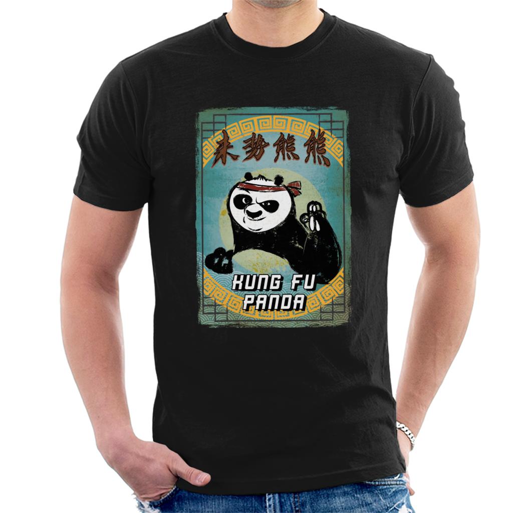 Kung Fu Panda Po Kanji Crayon Men's T-Shirt-ALL + EVERY