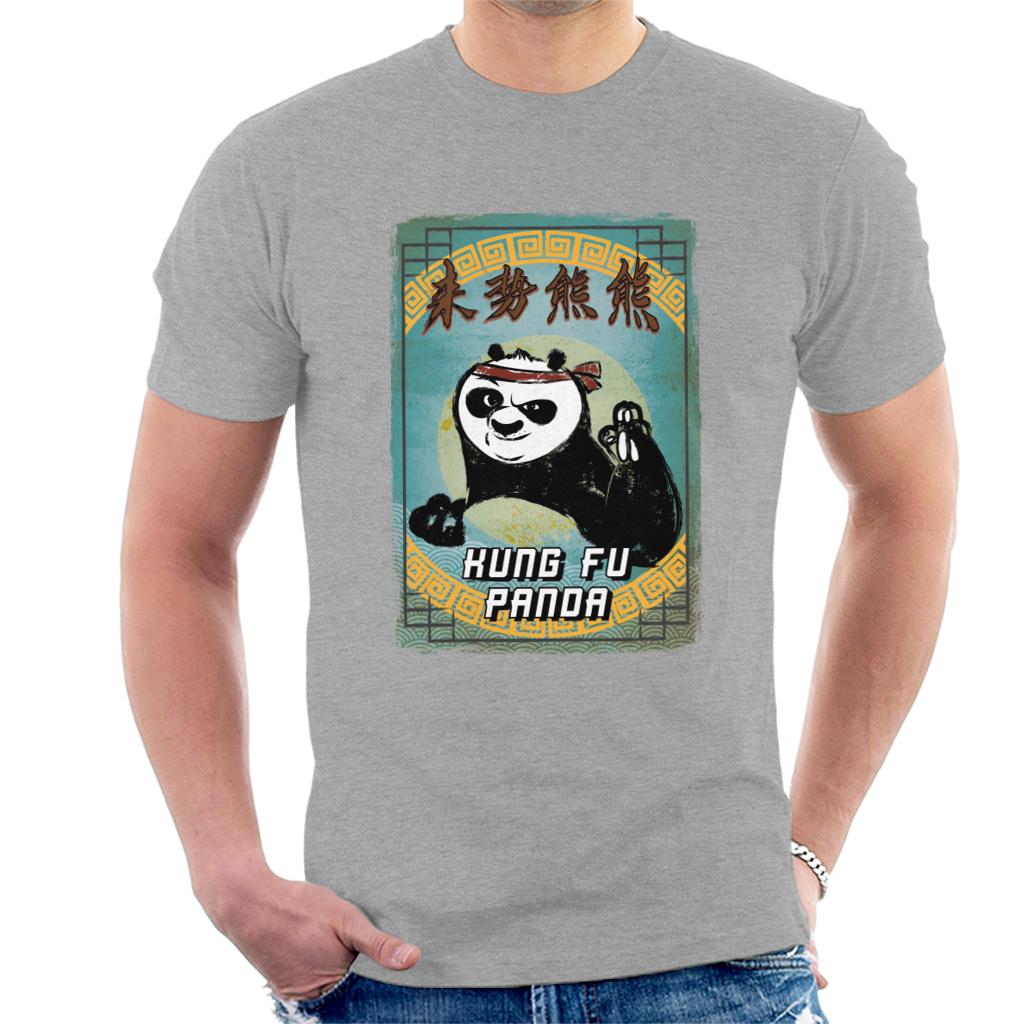 Kung Fu Panda Po Kanji Crayon Men's T-Shirt-ALL + EVERY