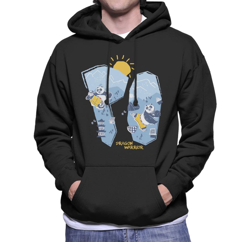 Kung Fu Panda Po Dragon Warrior Men's Hooded Sweatshirt-ALL + EVERY