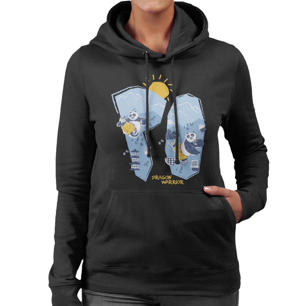 Kung Fu Panda Po Dragon Warrior Women's Hooded Sweatshirt-ALL + EVERY