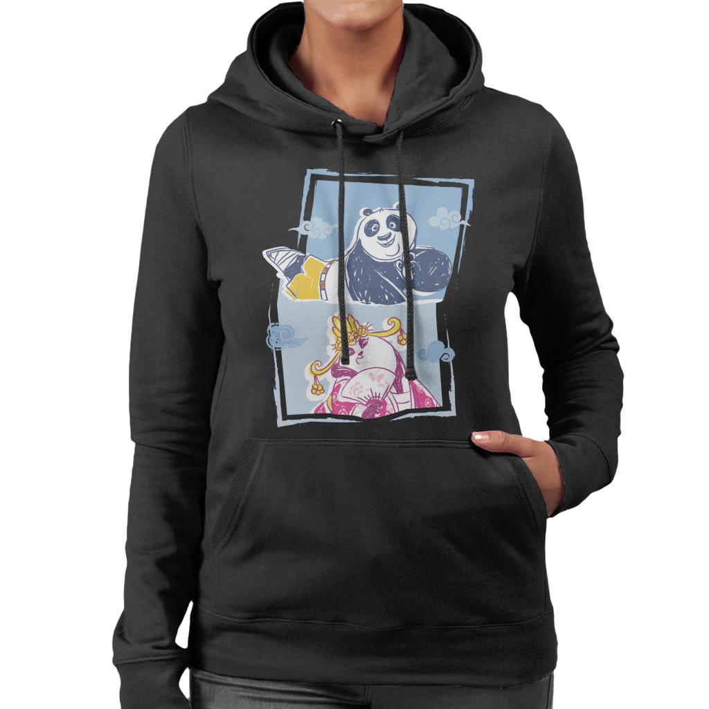 Kung Fu Panda Po And Mei Mei Women's Hooded Sweatshirt-ALL + EVERY