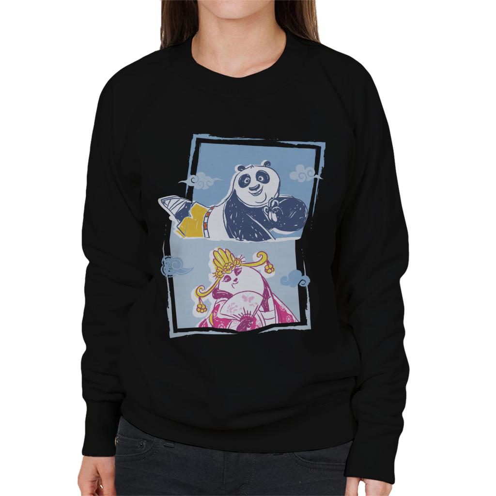 Kung Fu Panda Po And Mei Mei Women's Sweatshirt-ALL + EVERY